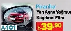 PİRANHA YAN AYNA YAĞMUR KAYDIRICI FİLM PİRANHA YAN AYNA YAĞMUR KAYDIRICI FİLM
